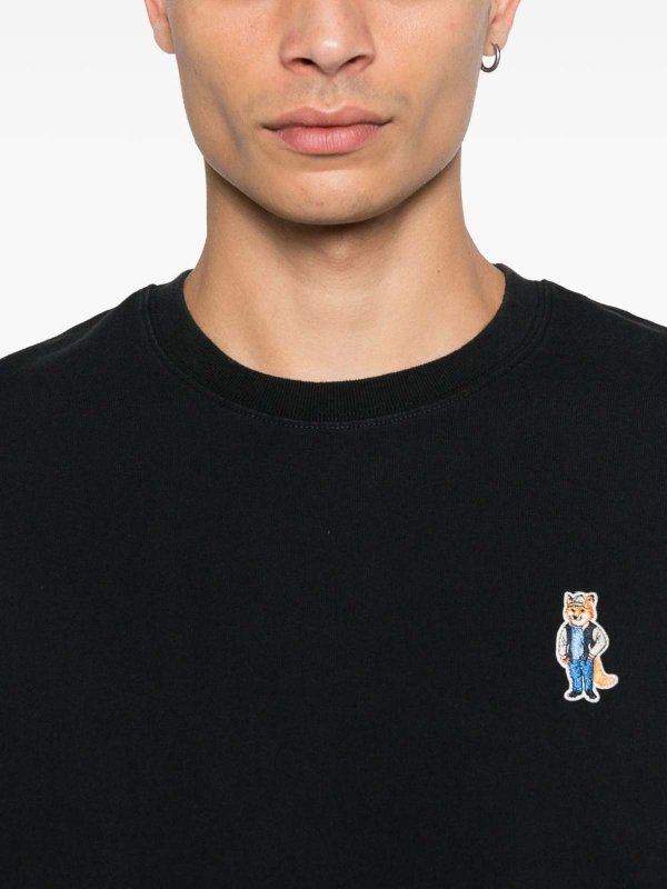 MAISON KITSUNÉ: t-shirt online - T-shirt in cotone Dressed Fox