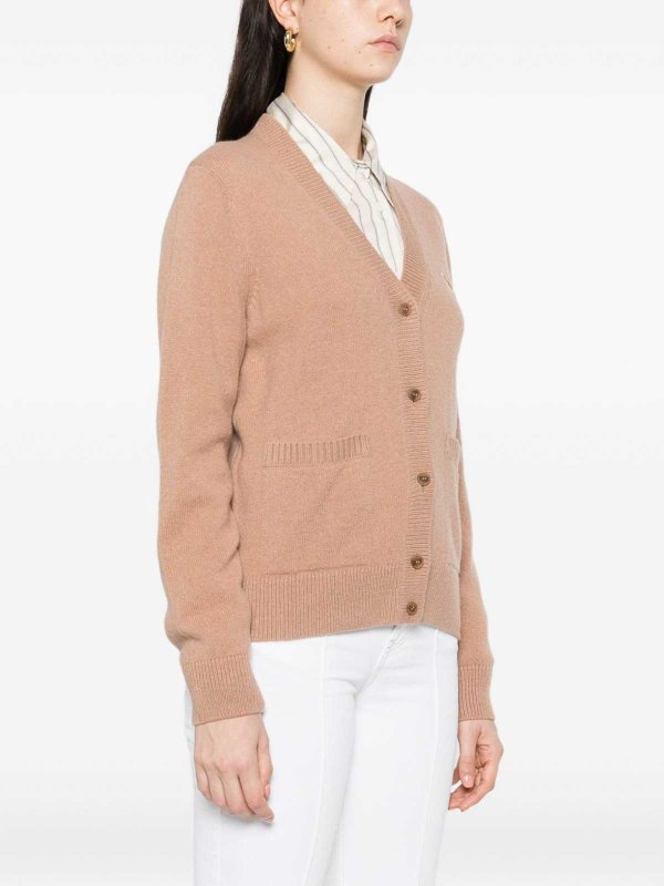MAISON KITSUNÉ: Cardigans online - Cardigan - Camel