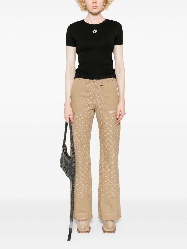 The Best Shops MARINE SERRE: T-shirts - T-Shirt - Noir