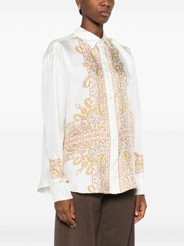 PIERRE-LOUIS MASCIA buy online Embroidered Silk Shirt