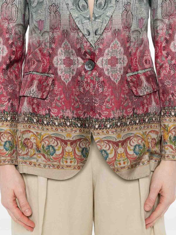 Silk Single-Breasted Jacket shop online: PIERRE-LOUIS MASCIA