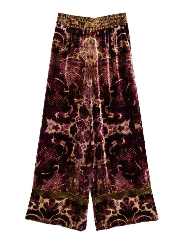 PIERRE-LOUIS MASCIA: casual trousers - Velvet Wide-Leg Trousers