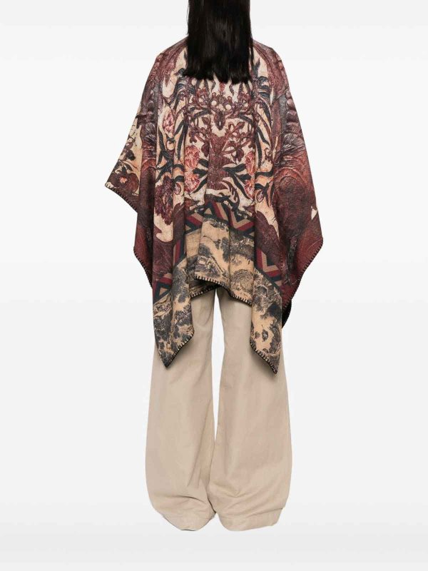 The Best Shops PIERRE-LOUIS MASCIA: Capes &  Ponchos - Wool Printed Poncho