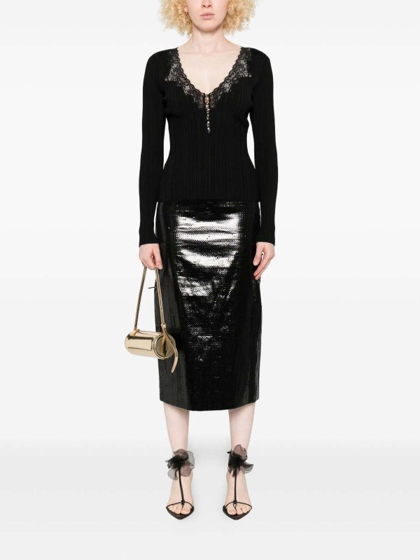 Self Portrait: crew necks online - V-Necked Sweater