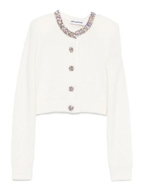 Self Portrait: cardigan - Cardigan decorato