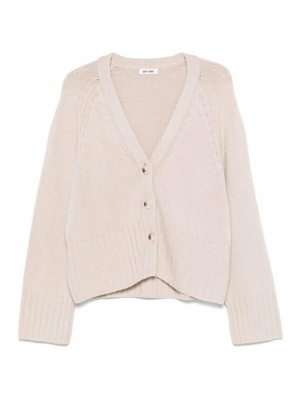 SOFT GOAT: カーディガン - カーディガン - 白