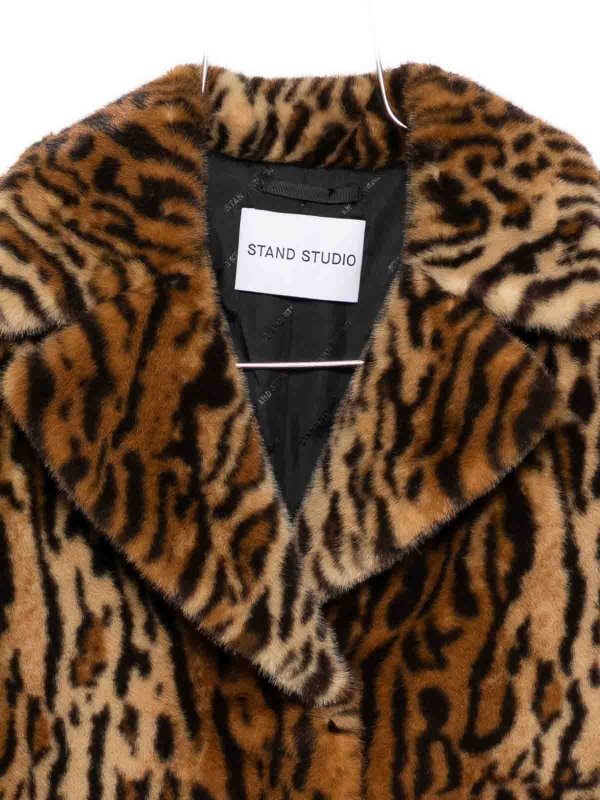 Abrigo De Piel - Marrón shop online: STAND STUDIO