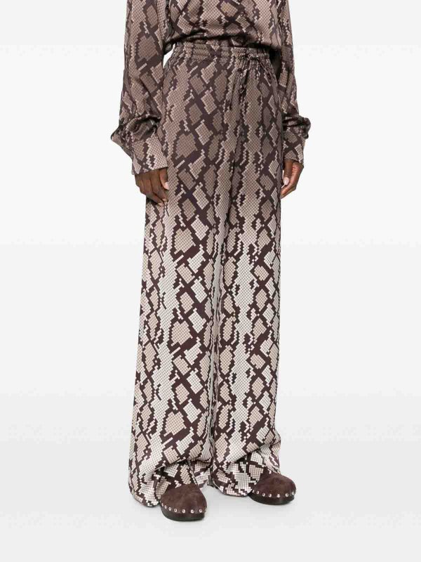 The Best Shops STELLA McCARTNEY: casual trousers - Printed Pajama Trousers