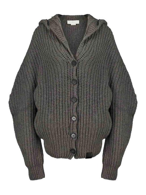 STELLA McCARTNEY: cardigans - Wool Hooded Cardigan