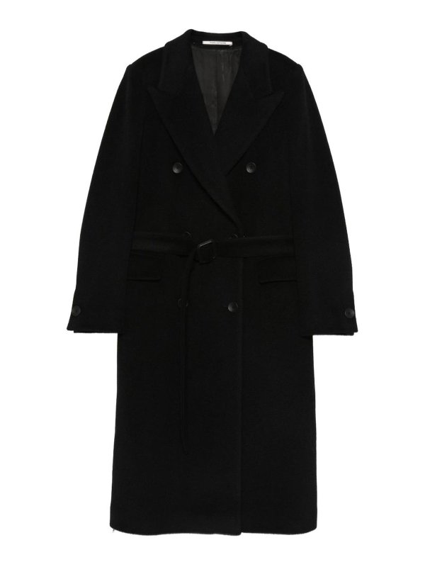 TAGLIATORE: knee length coats - Wool Double-Bteasted Coat