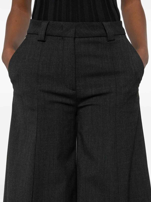 Alma Wool Blend Wide-Leg Trousers shop online: THELATEST