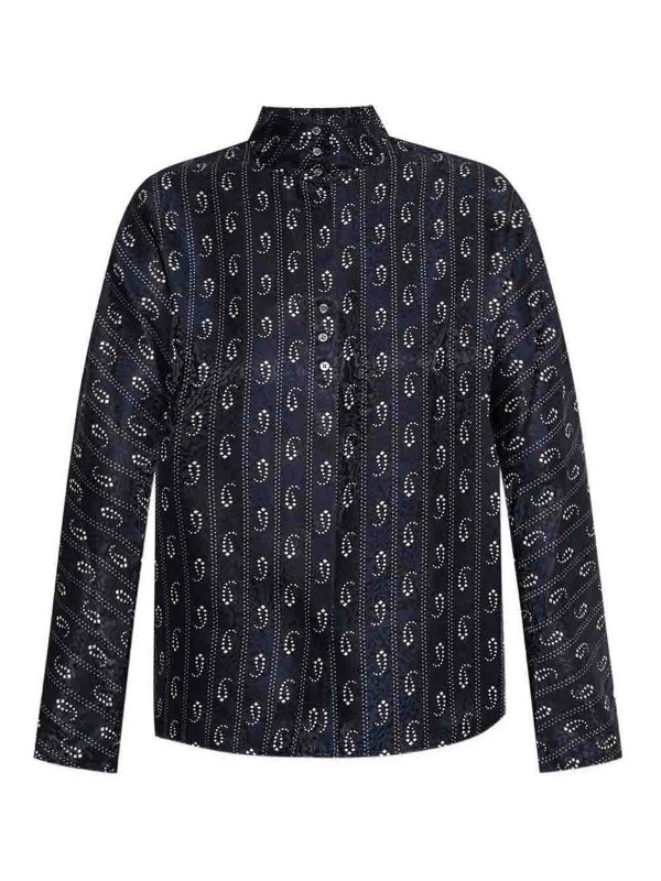 TORY BURCH: casual jackets - Jacquard Silk Shirt