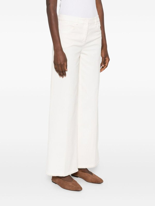 The Best Shops VIA MASINI 80: casual trousers - Cotton Wide-Leg Trousers