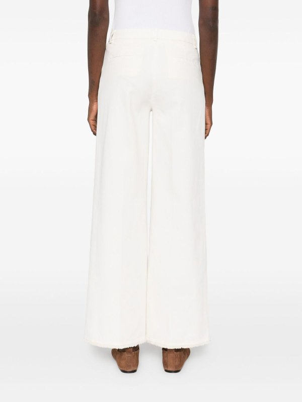 Cotton Wide-Leg Trousers shop online: VIA MASINI 80