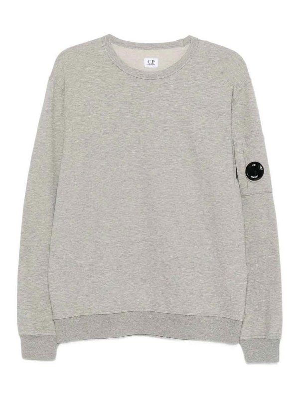 C.P. COMPANY: Pull col rond - Pull Col Rond - Gris
