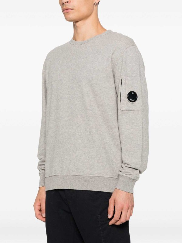 C.P. COMPANY: Pull col rond online - Pull Col Rond - Gris
