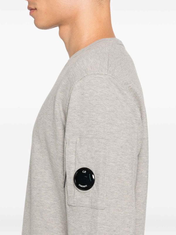 Pull Col Rond - Gris shop online: C.P. COMPANY
