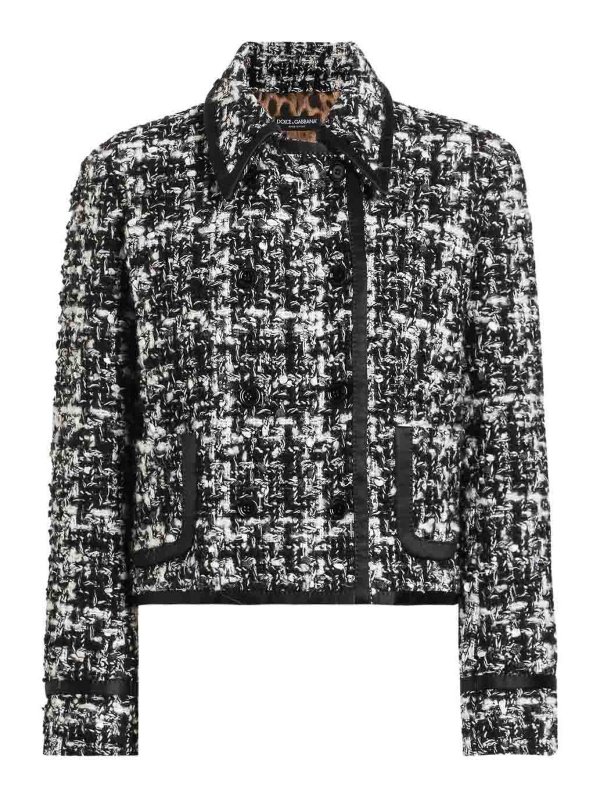 DOLCE & GABBANA: casual jackets - Wool Blend Tweed Jacket