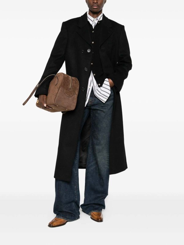 膝丈コート - 黒 shop online: DUNST