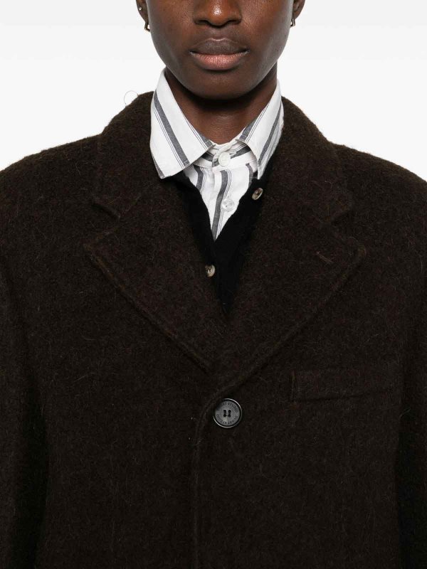 The Best Shops DUNST: knee length coats - Wool Single-Breasted Coat