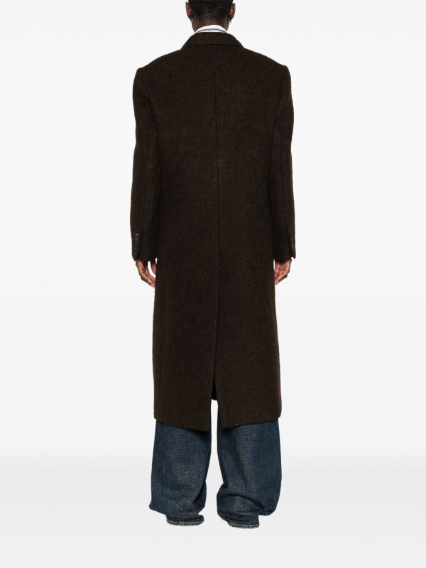 Wool Single-Breasted Coat shop online: DUNST