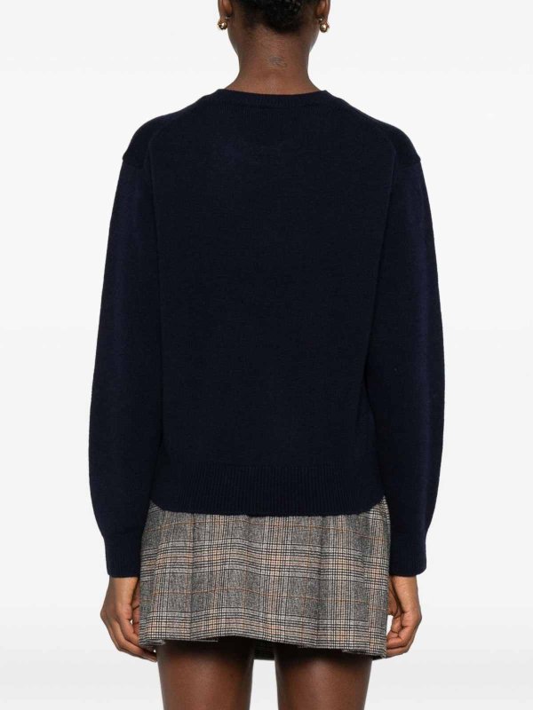 DUNST: Suéteres con cuello pico online - Suéter Cuello Redondo - Azul