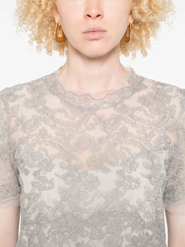 The Best Shops ERMANNO SCERVINO: T-shirts - T-Shirt - Blau