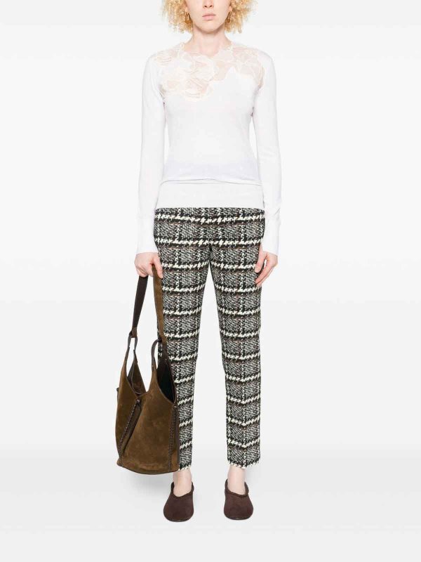 ERMANNO SCERVINO: Strickpullover mit Rundhalsausschnitt online - Rundhalspullover - Weiß