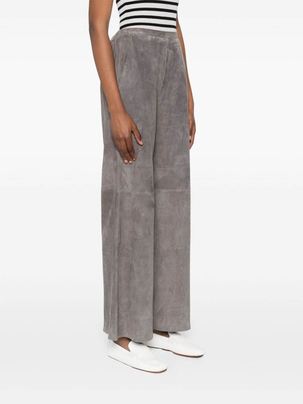 FORTE FORTE: レザートラウザー online - レザーパンツ - ベージュ