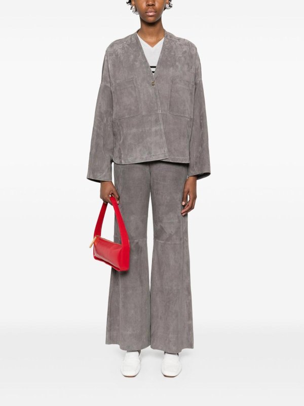 The Best Shops FORTE FORTE: レザートラウザー - レザーパンツ - ベージュ