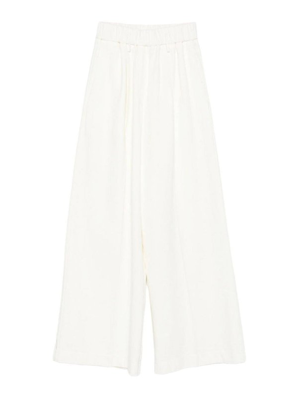 FORTE FORTE: Pantalones casual - Pantalón Casual - Blanco