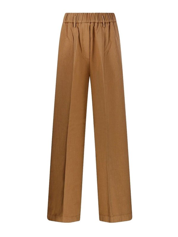 FORTE FORTE: casual trousers - Cotton Trousers