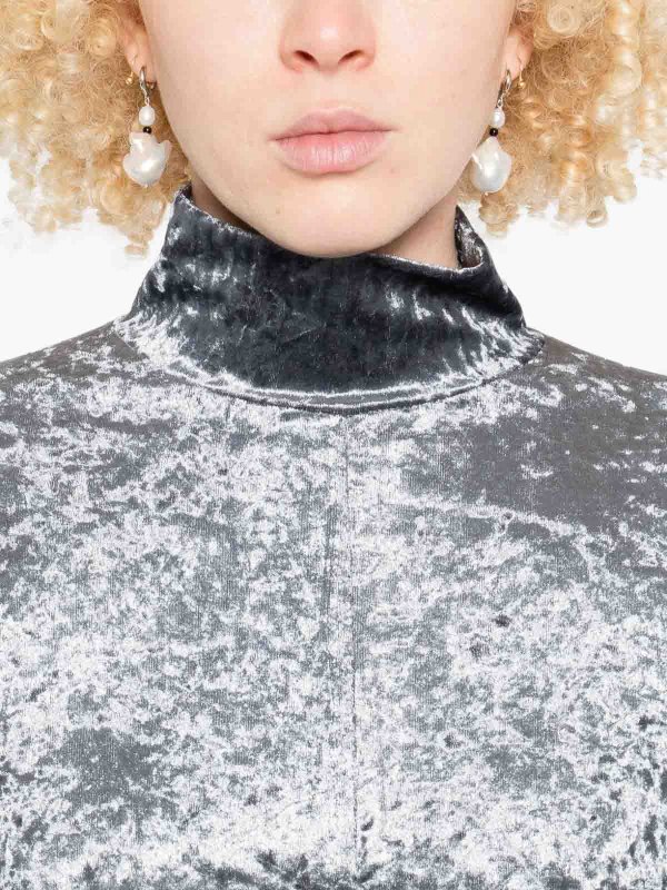 The Best Shops FORTE FORTE: crew necks - Velvet Turtle-Neck Sweater