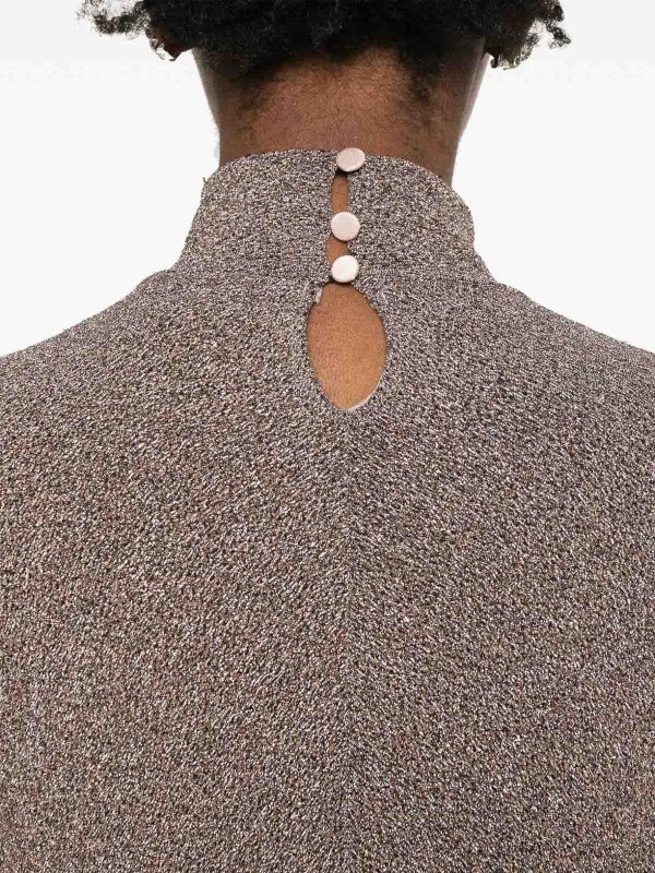 The Best Shops FORTE FORTE: Strickpullover mit Rundhalsausschnitt - Rundhalspullover - Hellrosa