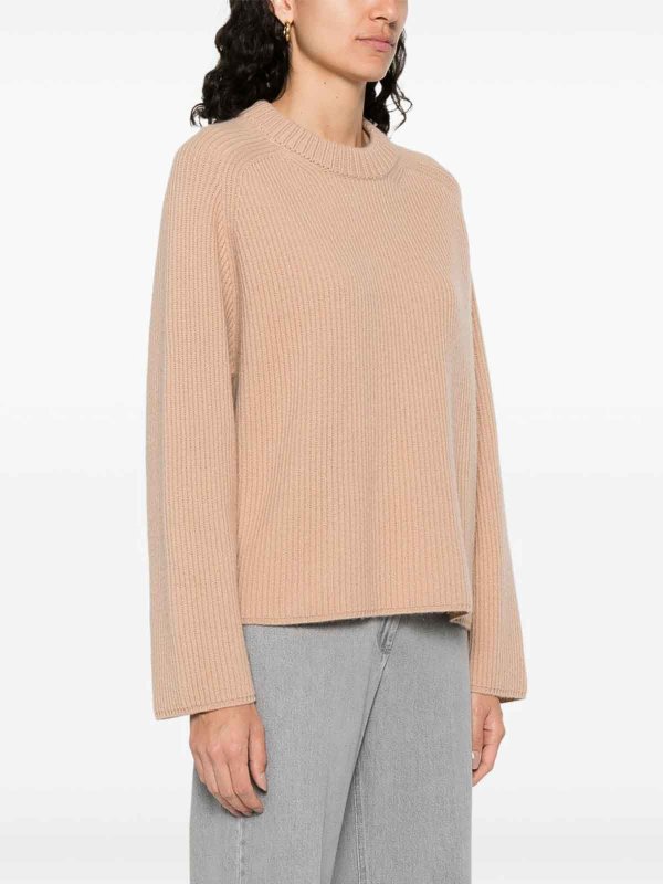 Rundhalspullover - Beige shop online: FORTE FORTE