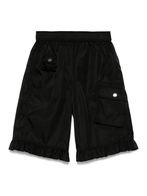 GANNI: Trousers Shorts - Nylon Shorts