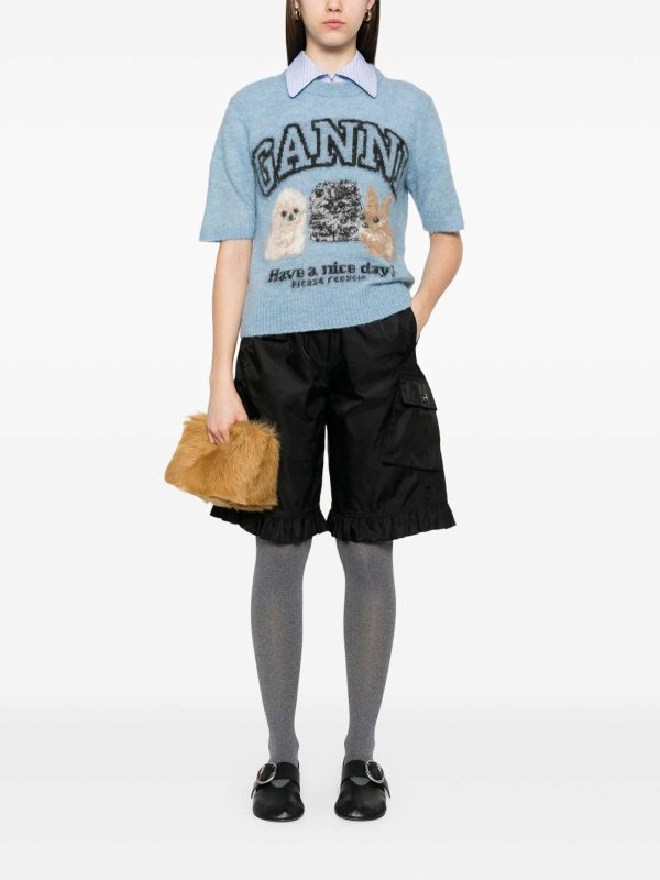 Nylon Shorts shop online: GANNI