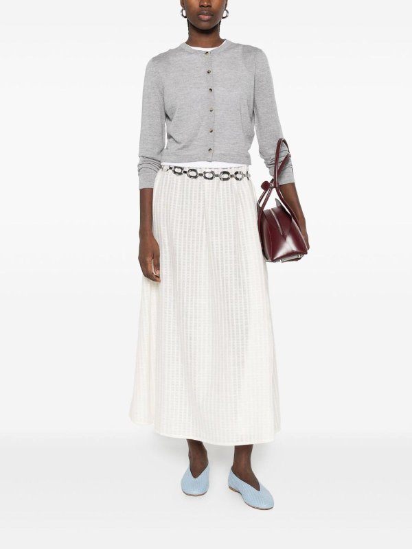 The Best Shops KHAITE: Cardigans - Cardigan - Gris Clair