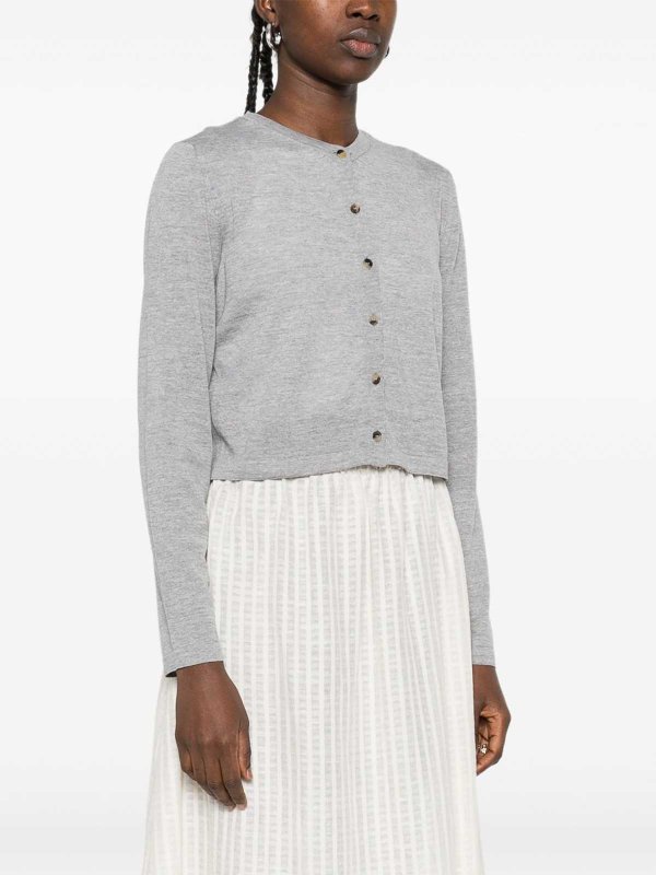 Cardigan - Gris Clair shop online: KHAITE