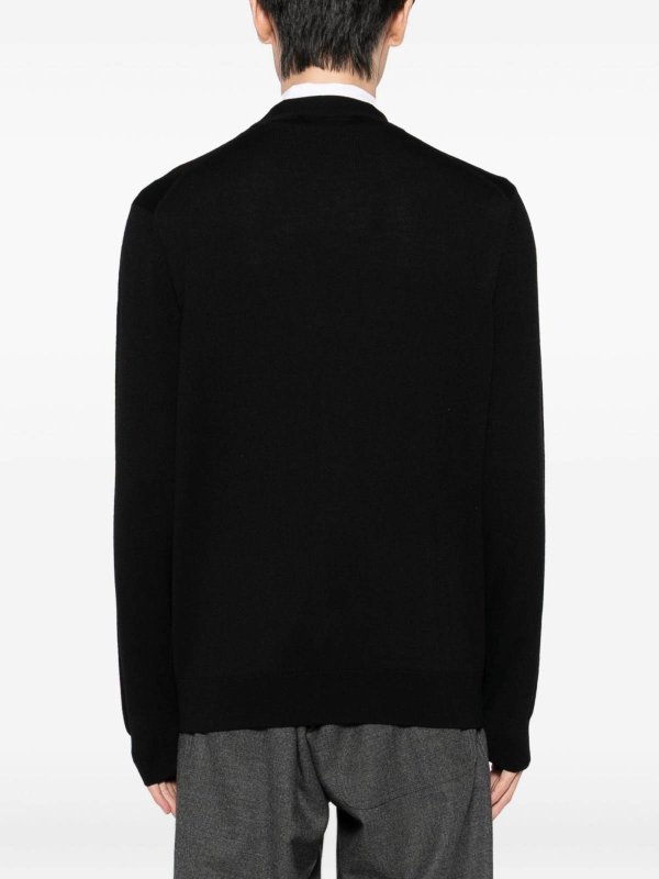 The Best Shops MAISON KITSUNÉ: cardigans - Fox Head Wool Cardigan