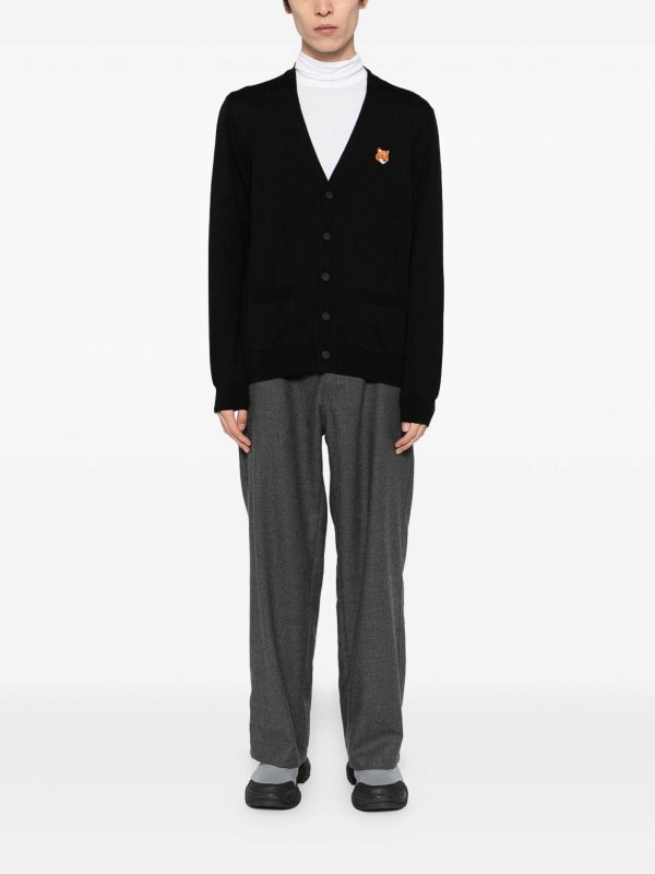 MAISON KITSUNÉ buy online Fox Head Wool Cardigan