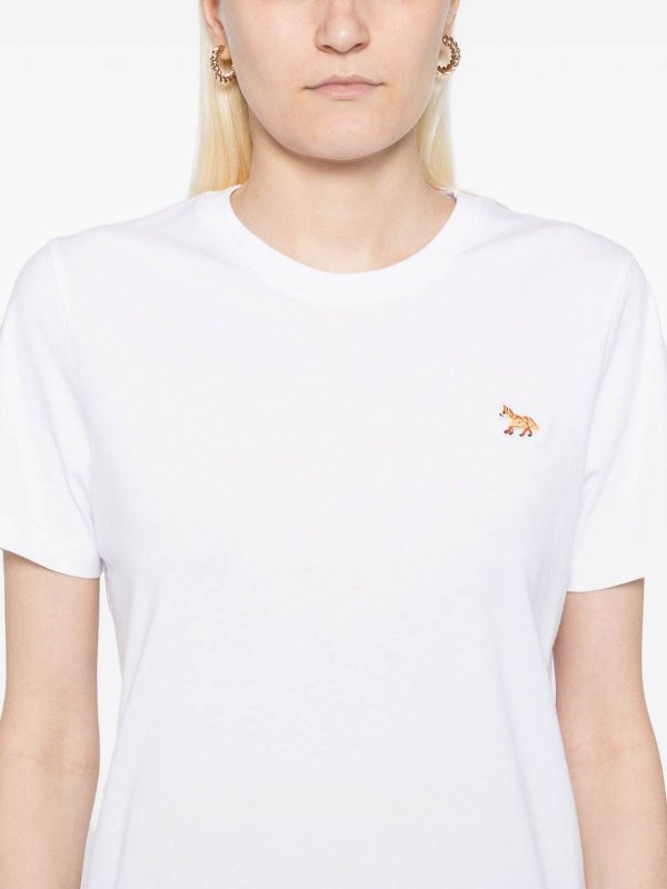 The Best Shops MAISON KITSUNÉ: T-shirts - T-Shirt - Blanc