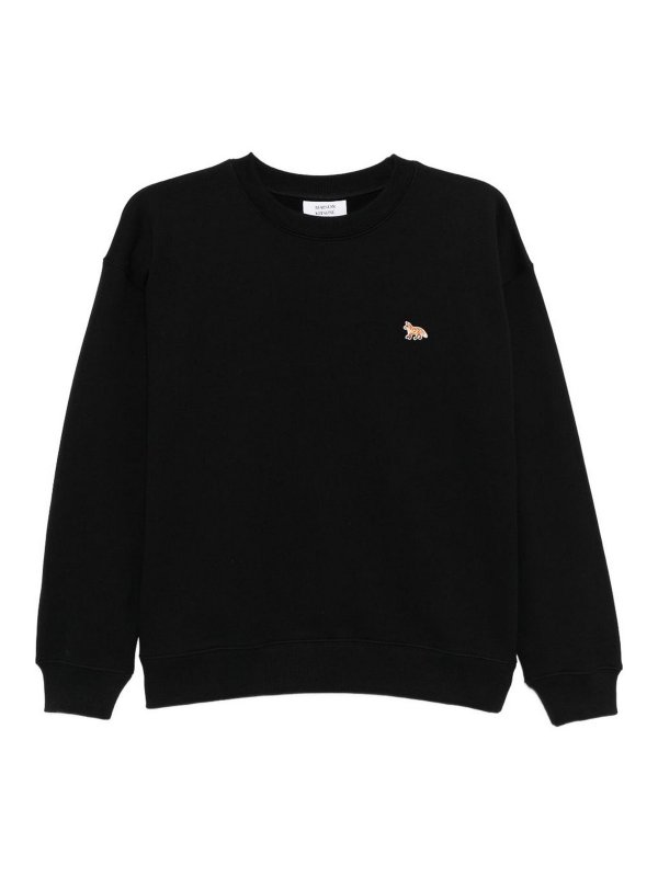 MAISON KITSUNÉ: スウェット＆セーター - スウェットシャツ/セーター - 黒