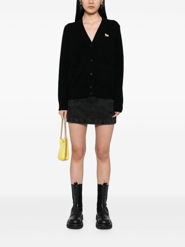 Cardigan in lana di volpe baby shop online: MAISON KITSUNÉ