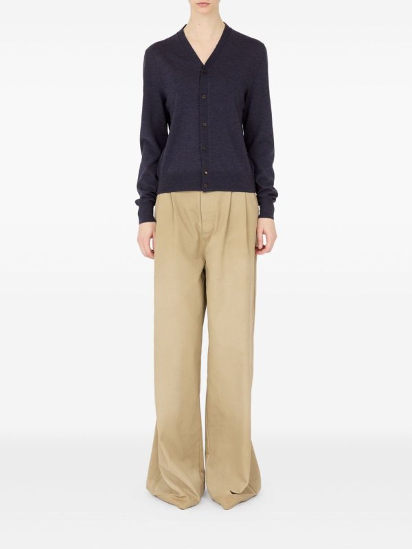 The Best Shops Maison Margiela: Cardigans - Cardigan - Blau