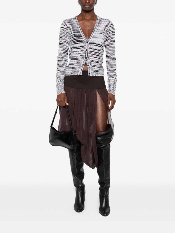 Cardigan in misto lana shop online: MISSONI