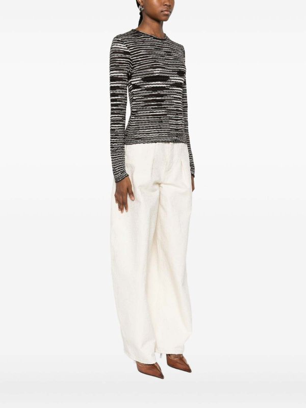 MISSONI: maglia collo rotondo online - Maglione Girocollo In Misto Lana