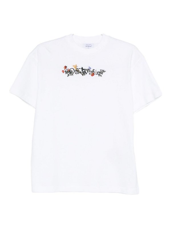 OFF-WHITE: Tシャツ - Tシャツ - 白