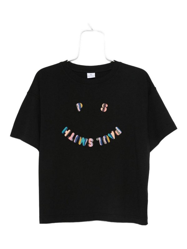 PS BY PAUL SMITH: t-shirts - Ps Happy Cotton T-Shirt