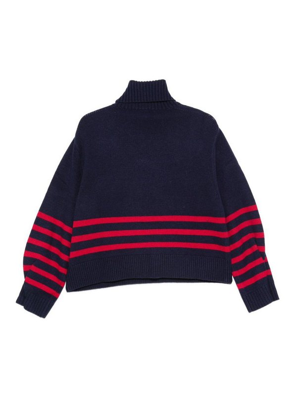 Semicouture: クルーネック online - クルーネック - ブルー